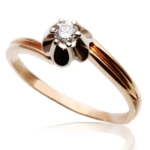 помолвочное кольцо классическое на заказ SGPP081